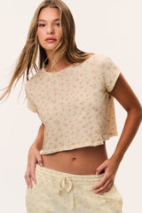 Rubin Ditsy Floral Cropped Tee