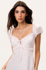 Epone Floral Puff Sleeve Maxi Dress