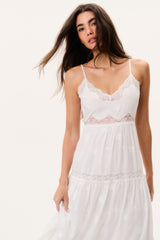 Espa Lace-Trimmed Maxi Dress
