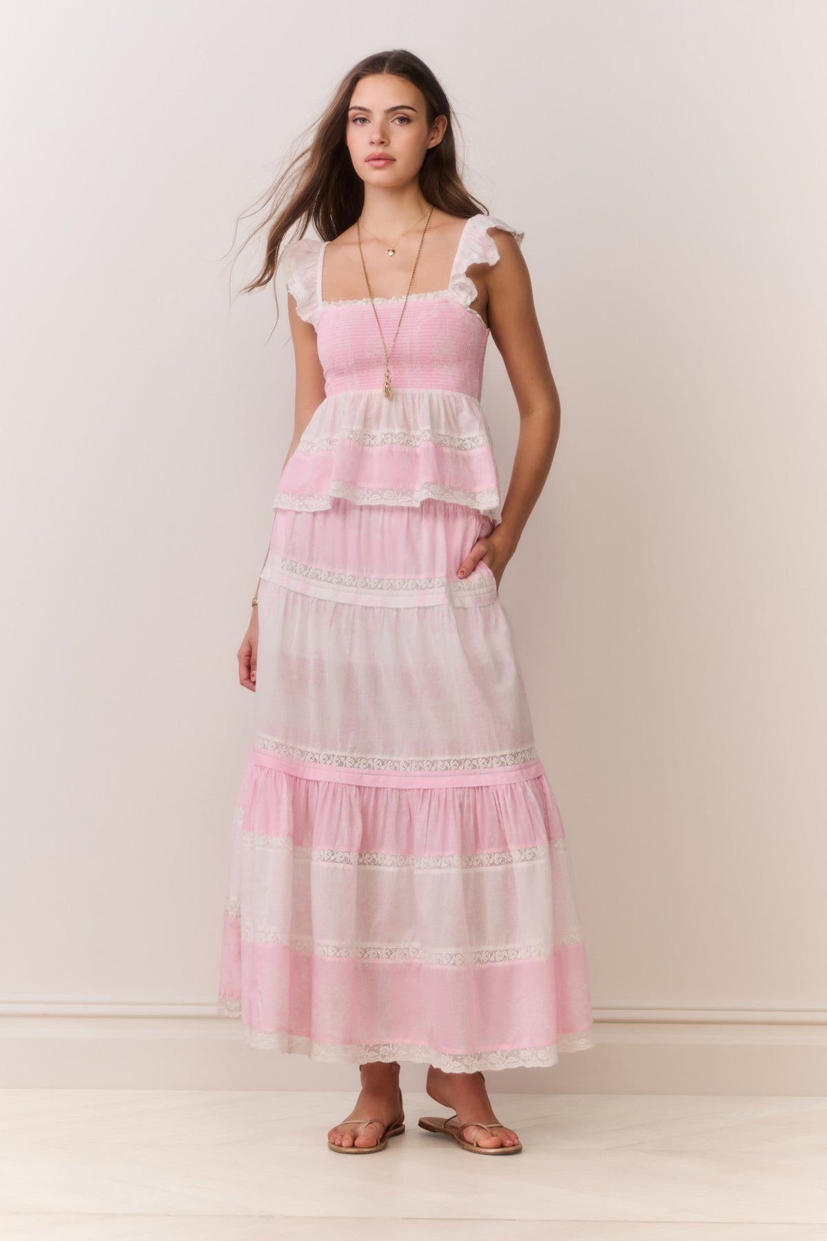 Phia Mixed Print Maxi Skirt