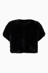 Lucyna Short Sleeve Bolero in Black