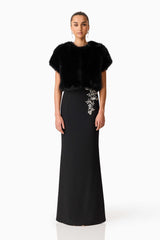 Lucyna Short Sleeve Bolero in Black