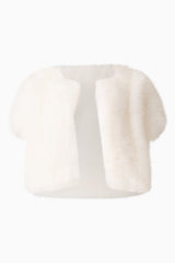 Lucyna Short Sleeve Bolero in White
