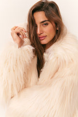 Fallon Faux Fur Jacket - IVORY