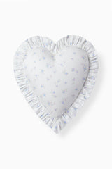Atlantic Shore Ruffle Heart Pillow