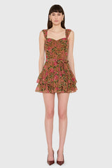 Kendra Skort Romper  in Evening Rose