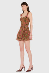 Kendra Skort Romper  in Evening Rose