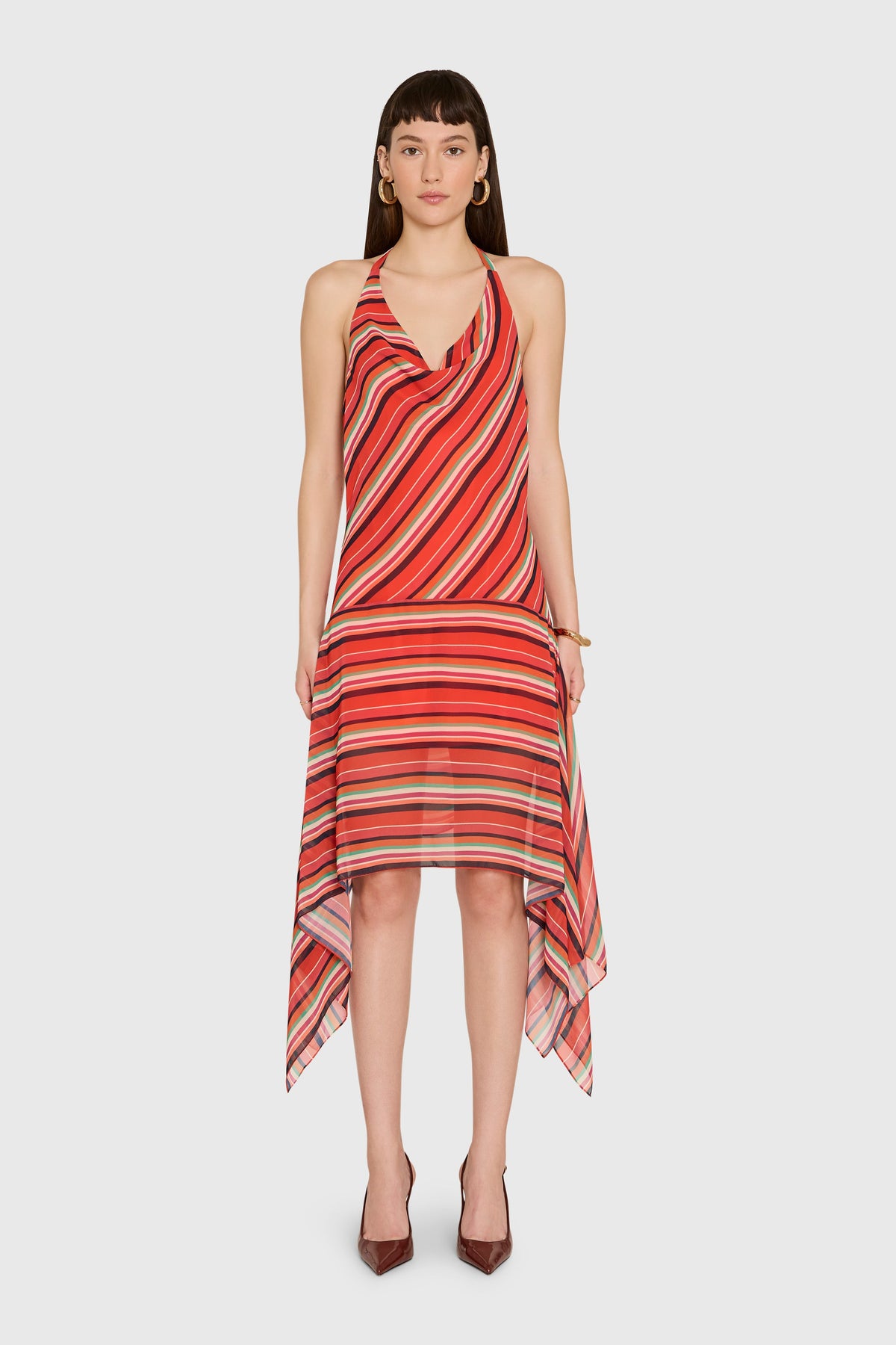 Allura Dress in Soleil Stripes