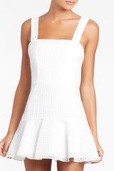 Annalise Mini Dress in Gingham Organza