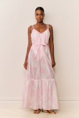 Hale Cotton Toile Print Cover-Up Dress