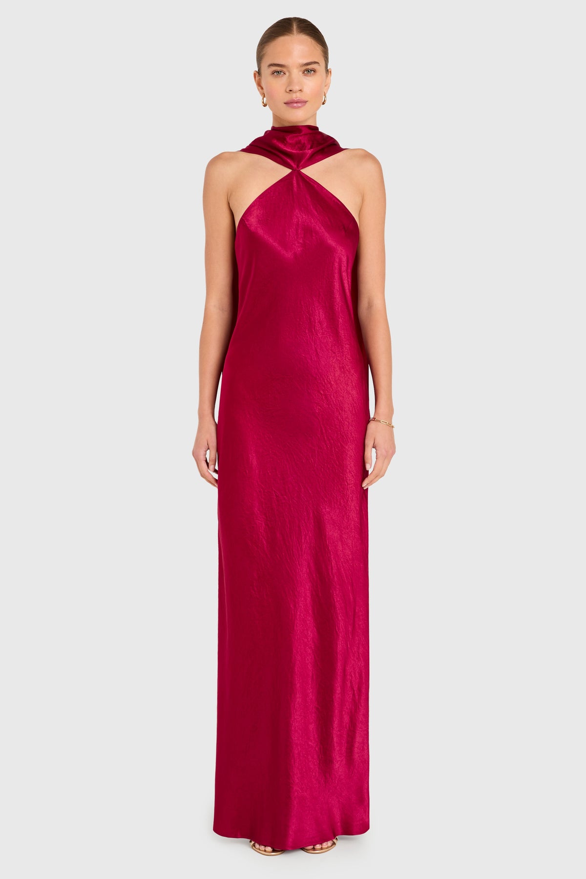 Ashton Maxi in Satin