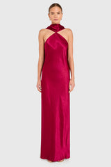 Ashton Maxi in Satin