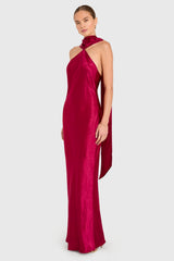 Ashton Maxi in Satin