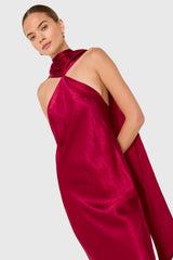 Ashton Maxi in Satin