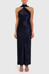 Ashton Maxi in Satin