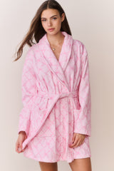 Cotton Indie Robe - PEPPERMINT PINK