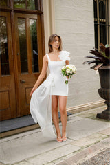Janelle Party Mini Dress In White