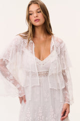 Tourelle Sheer Lace Blouse