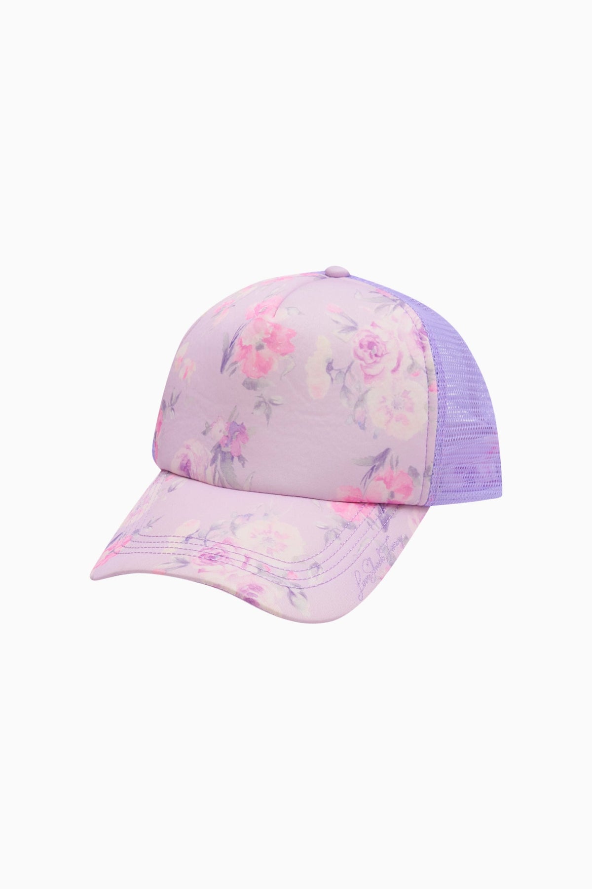 Joni Fragrance Print Trucker Hat - HIBISCUS