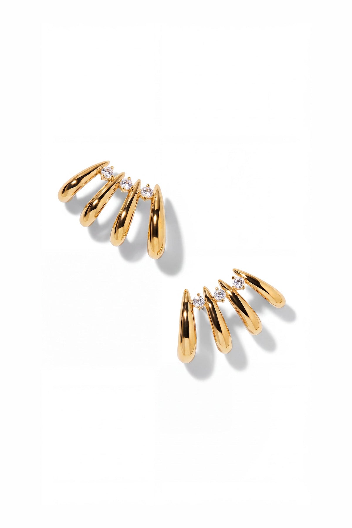 Pisa Hoop Climber Earrings