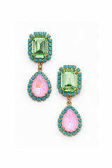 Jewel Drop Neon Earrings