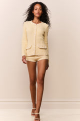 Atlanta Knit Tweed Mini Shorts