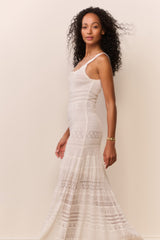 Solenne Fine Pointelle Maxi Dress