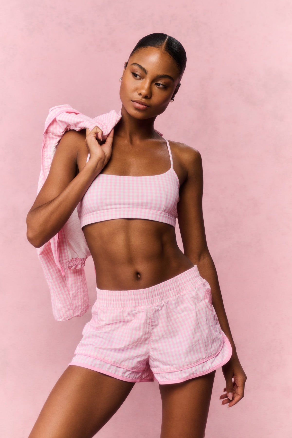 Cadelle Printed Sports Bra - TICKLED PINK