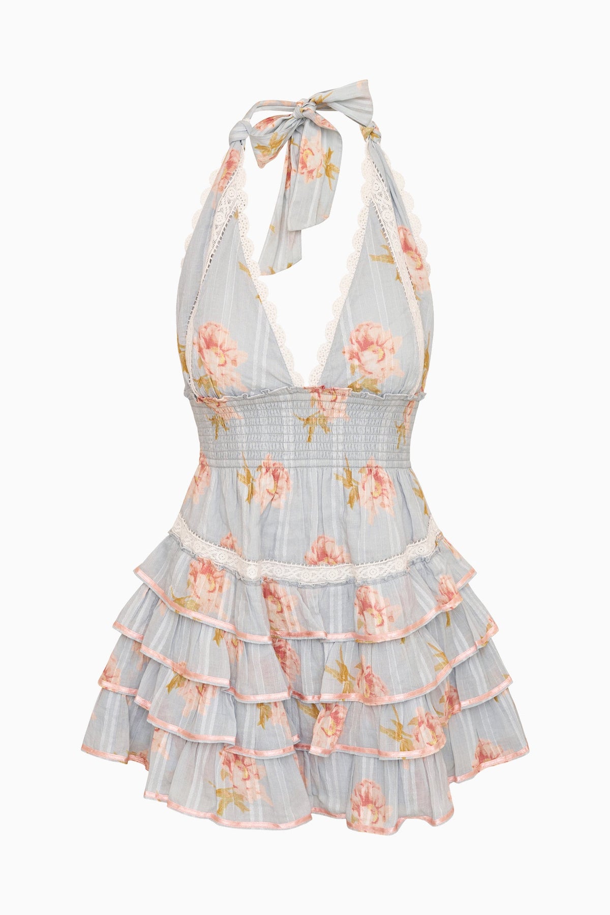Kerch Cotton Peony Print Mini Dress