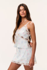 Bernes Mini Satin Slip Skirt