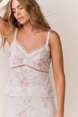 Lirena Floral Bow Print Cami Top