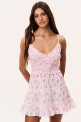 Lizzy Floral Cotton Mini Dress