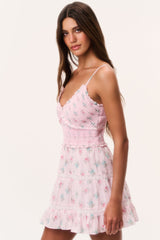 Lizzy Floral Cotton Mini Dress