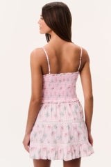Lizzy Floral Cotton Mini Dress