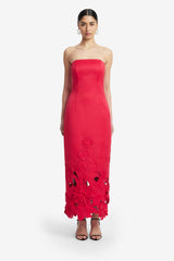 Rayna Appliqué Bustier Maxi Dress - Rosa
