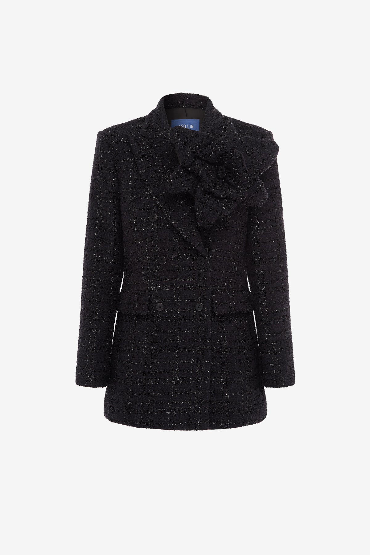 Jazlyn Tweed Blazer - Ebony