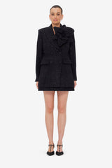 Jazlyn Tweed Blazer - Ebony