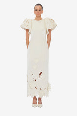 Lucinda Velvet Maxi Dress - Snow