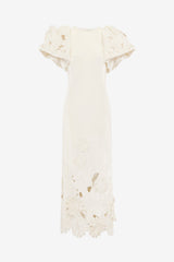 Lucinda Velvet Maxi Dress - Snow