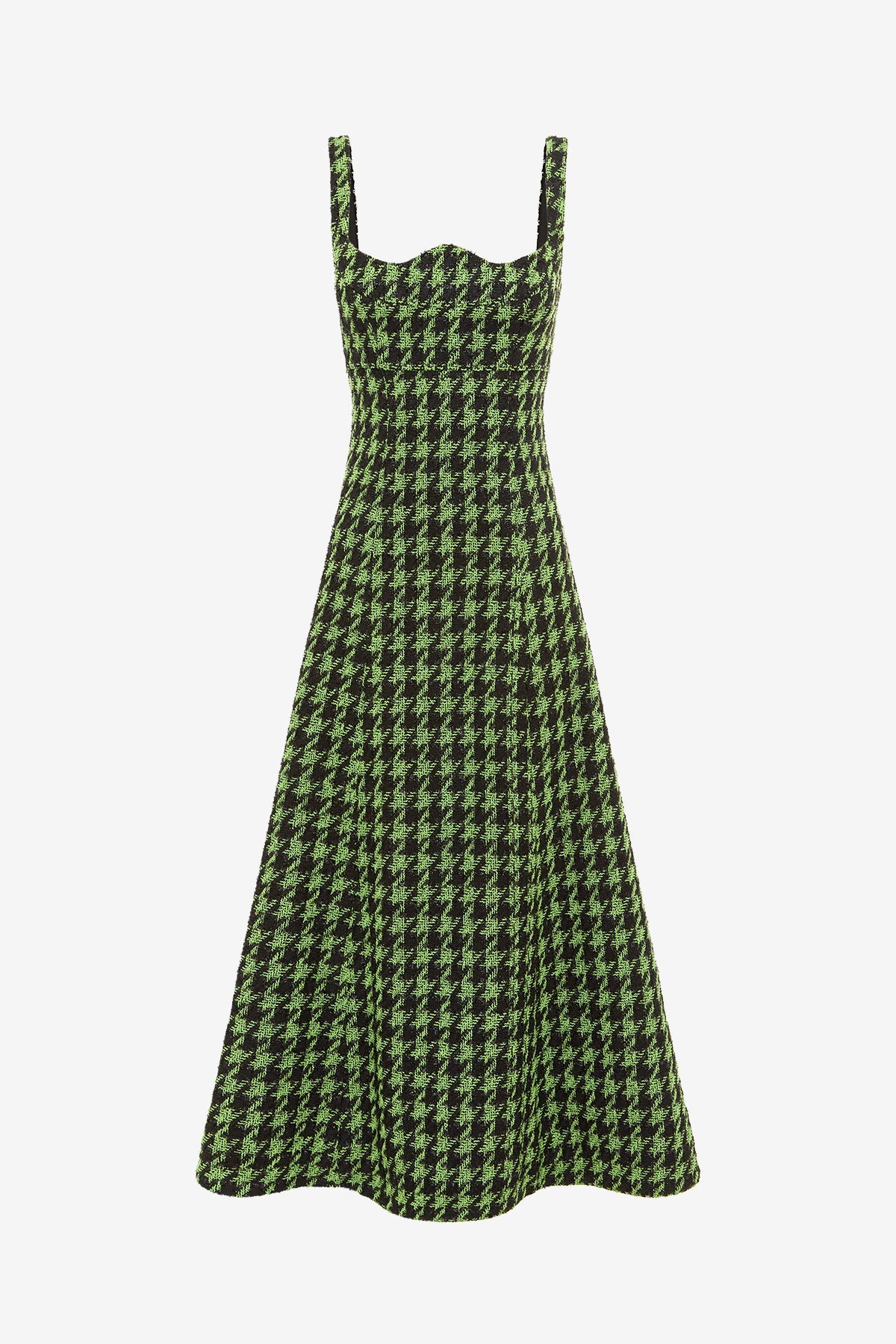 Odette Tweed Midi Dress - Houndstooth