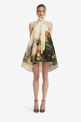 Eloise Halterneck Mini Dress - Serene Print