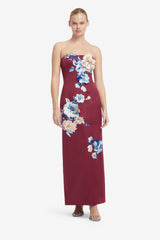 Rayna Embroidered Maxi Dress - Cosmos Print