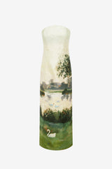 Ava Jacquard Bustier Maxi Dress - Serene Print