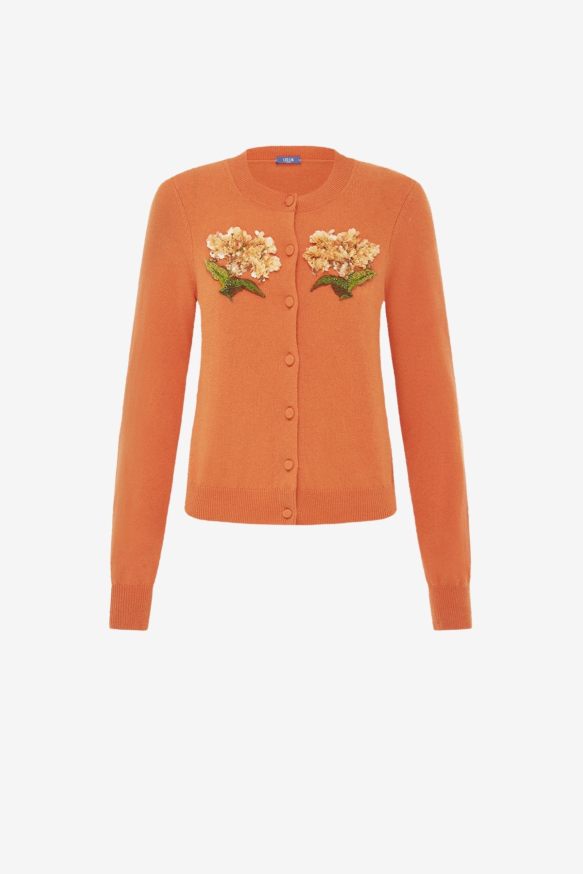 Claire Embellished Cashmere Blend Cardigan - Ochre
