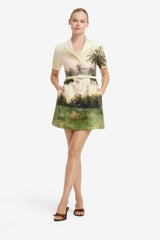 Brigitte Mini Dress - Serene Print