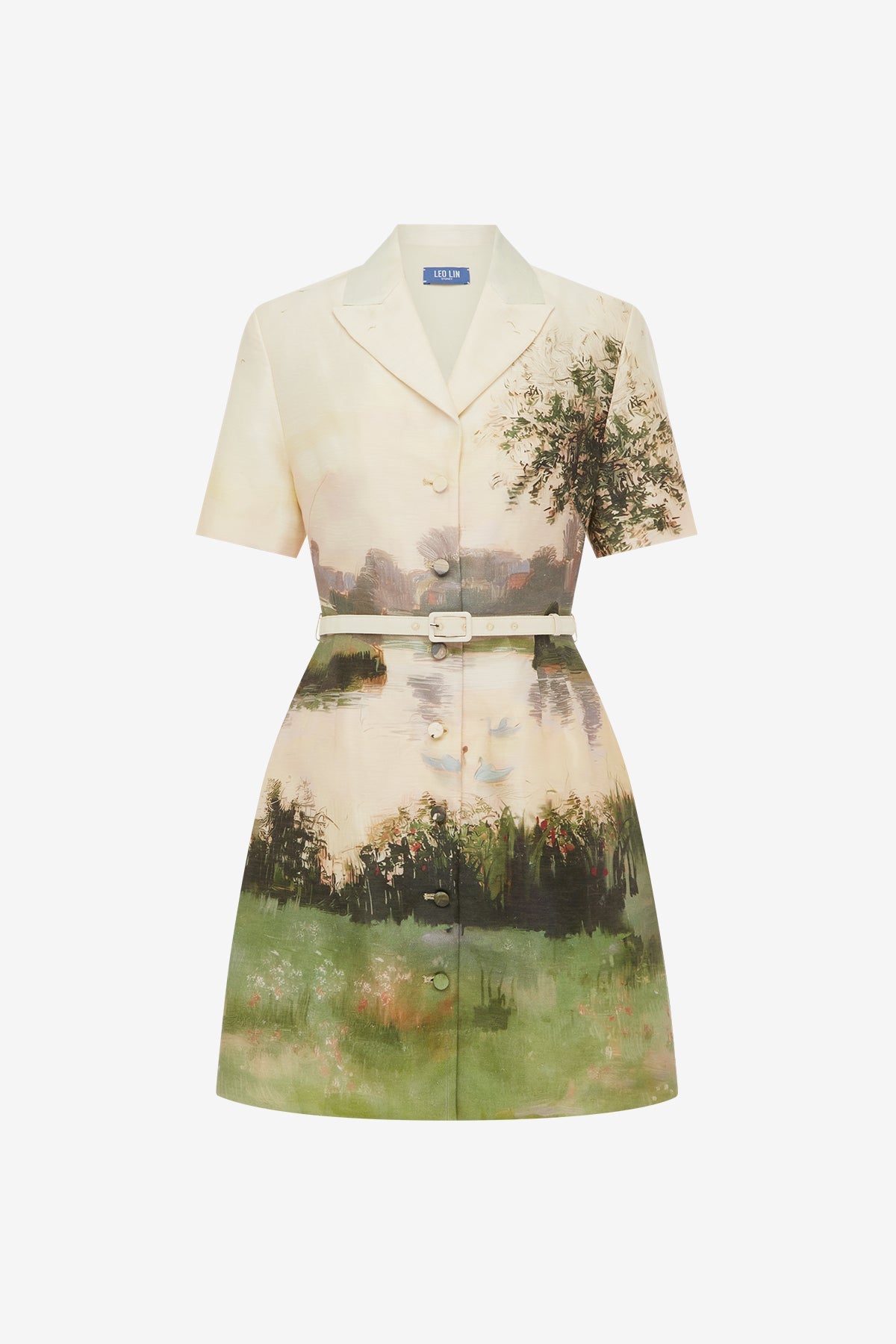 Brigitte Mini Dress - Serene Print