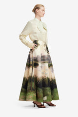 Elina Maxi Skirt - Serene Print