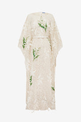 Willow Embellished Lace Kaftan Maxi - Snow Meadow
