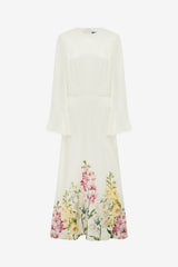 Kinsley Maxi Dress - Snapdragon Print in Snow