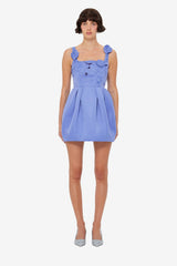 Piper Appliqué Bell Shape Mini Dress - Moonlight